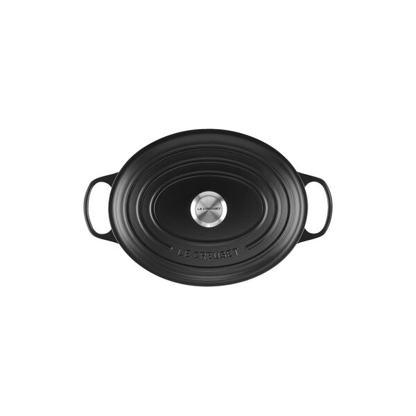Signature gjutj&auml;rn oval gryta &Oslash; 31 cm, matte black, Le Creuset