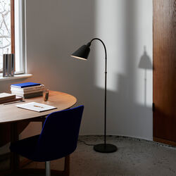 Bellevue AJ7 Anniversary Edition Floor Lamp, stone grey/bronzed brass, &Tradition