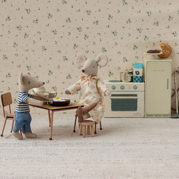 Bord och stolar set till mus, dark powder, Maileg