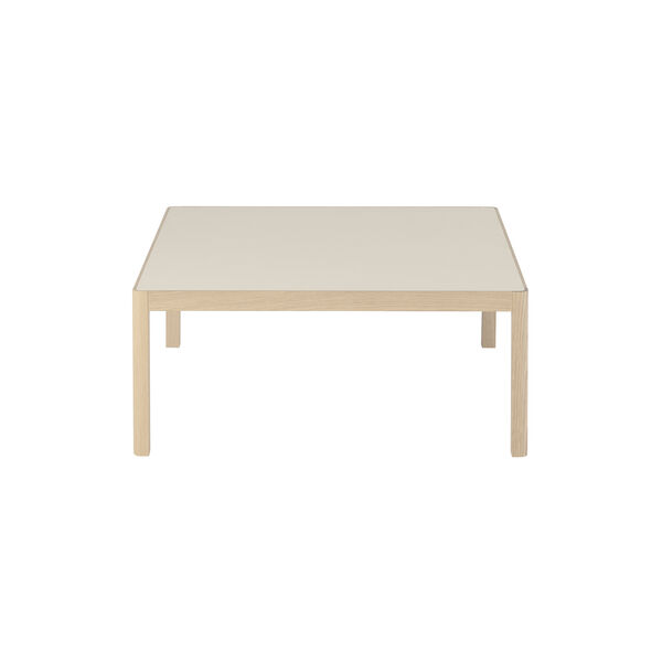 Workshop Coffee Table, warm grey linoleum/oak Workshop Coffee Table, warm grey linoleum/oak, Muuto