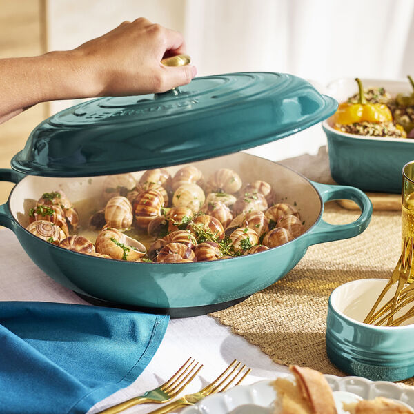 Signature buff&eacute;tgryta 30 cm, bleu riviera, Le Creuset