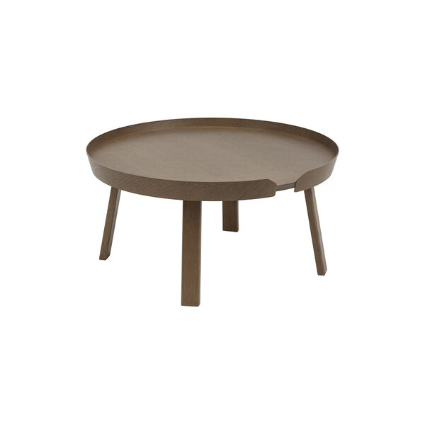 Around Coffee Table, stained dark brown Around Coffee Table, stained dark brown, Muuto