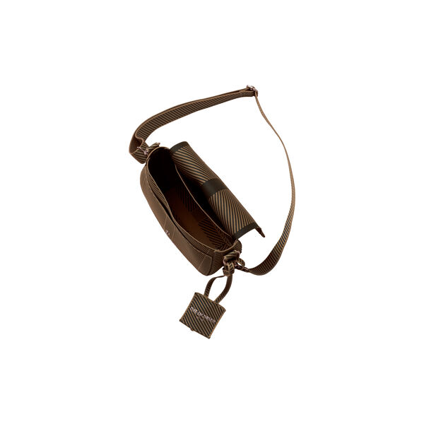 Knitted Crossbody Bag, dark indigo buckthorn brown, Ilse Jacobsen Hornb&aelig;k