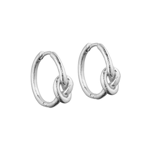 Lilou hoops Small, silverpl&auml;terad, Pure by Nat