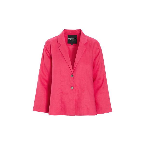 Airy linen a-linjeformad jacka, rhododendron, BITTE KAI RAND