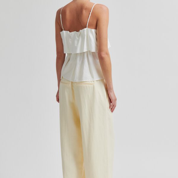Lino Classic Trousers, alabaster gleam, Second Female
