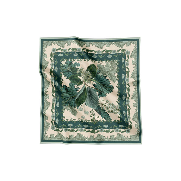 Green Flora Danica Garden sidenscarf, Flora Danica Denmark