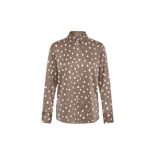 HENRIIW SHIRT, brown brush dot, InWear