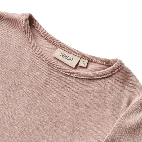 Wool T-Shirt L/S Alfie, 1135 dry rose, Wheat