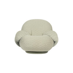 Pacha Outdoor Lounge Chair with Armrest, Chevron 009, GUBI