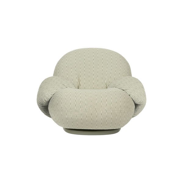 Pacha Outdoor Lounge Chair with Armrest, Chevron 009, GUBI