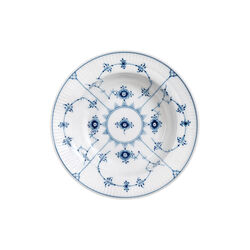 Blue Fluted Plain djup tallrik, Ø 17 cm, Royal Copenhagen