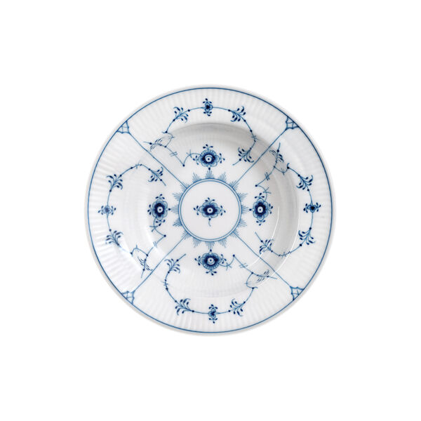 Blue Fluted Plain djup tallrik, Ø 17 cm, Royal Copenhagen