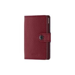 Miniwallet, vegetable tanned rosso/bordeaux, Secrid