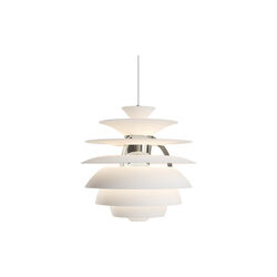 PH Snowball, soft white/high lustre chrome plated, Louis Poulsen