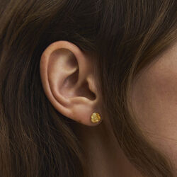 Rose Earsticks Small, gold plated, Pernille Corydon Jewellery