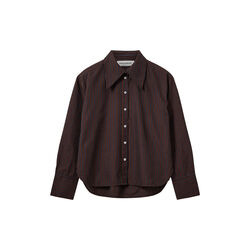 MASHASW STRIPED OVERSIZE SHIRT, dark plum, Sofie Schnoor