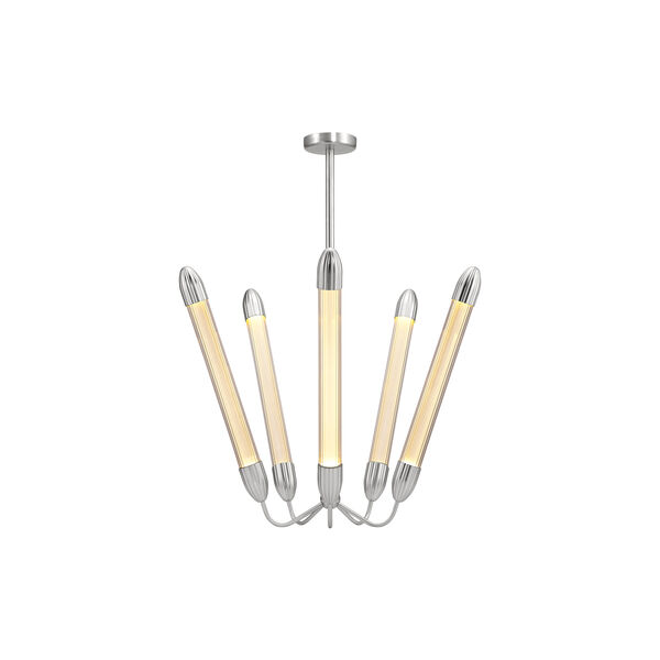 Lemon Squeeze Penta Pendant, polished steel, UMAGE