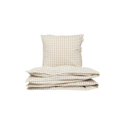 2-delat bäddset - Gingham Oat, Studio Feder