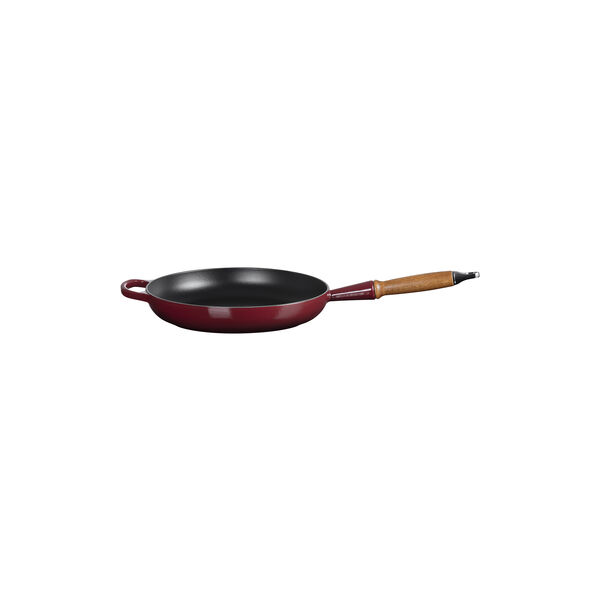 Signature gjutj&auml;rn stekpanna med tr&auml;handtag &Oslash; 28 cm, garnet, Le Creuset
