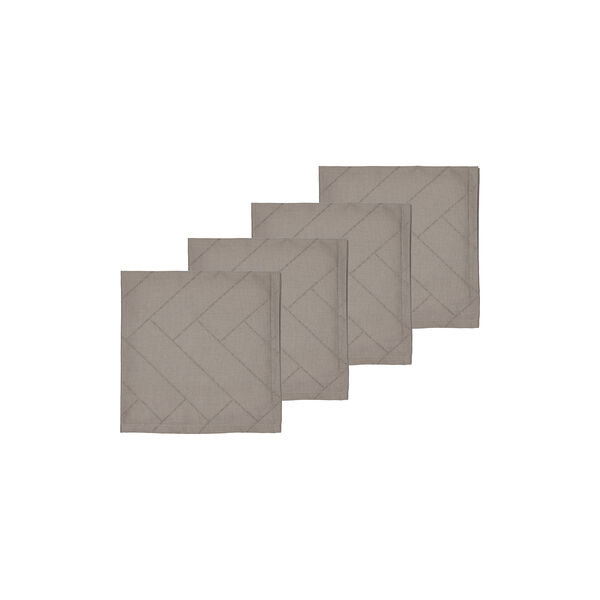 Tiles servett, taupe, S&ouml;dahl