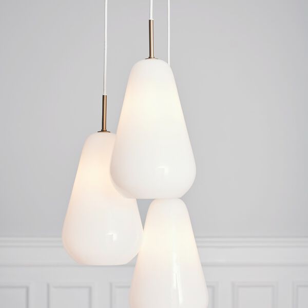 Anoli 3 Pendant, nordic gold/opal, Nuura