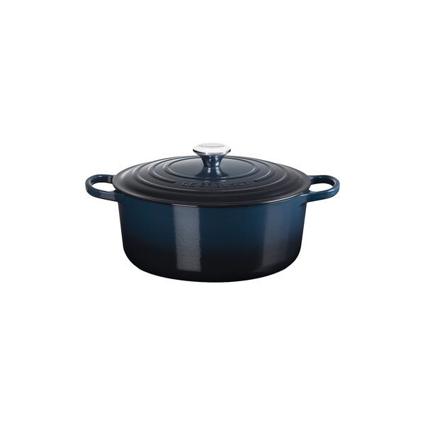 Signature gjutj&auml;rn rund gryta &Oslash; 28 cm, nuit, Le Creuset