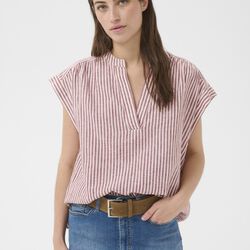 BettinaPW Blouse, burnt russet stripe, Part Two