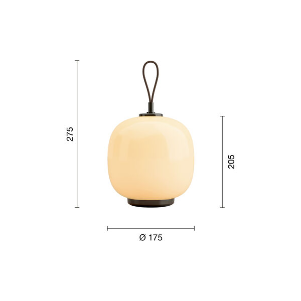 VL45 Radiohus Portable Lamp, pale yellow, Louis Poulsen
