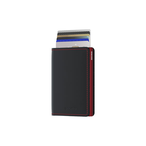 Slimwallet, matte black/red, Secrid