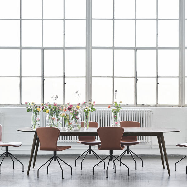 PLAYdinner Lamé Dining Table with Extension, smoked oak, Bruunmunch Furniture