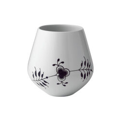 Black Fluted Mega vas 20,5 cm, Royal Copenhagen