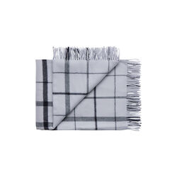 Warp and Weft Throw, 02105 stable - concrete/midnight, Silkeborg Uldspinderi