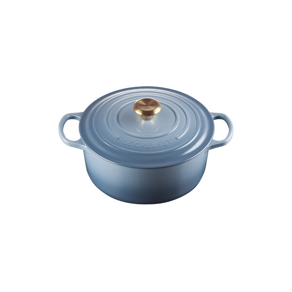 Signature gjutj&auml;rn rund gryta &Oslash; 26 cm, chambray, Le Creuset