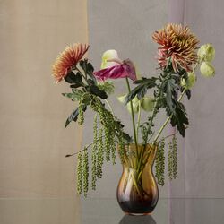 Calabas duo vas, burgundy/amber, Holmegaard