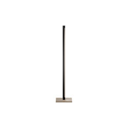 INLAY F1 LINEAR golvlampa, matt black/satin gold, LIGHT-POINT