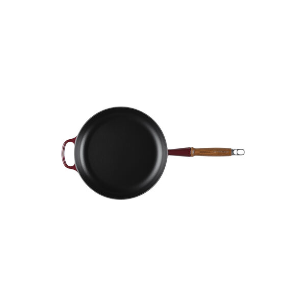 Signature gjutj&auml;rn stekpanna med tr&auml;handtag &Oslash; 28 cm, garnet, Le Creuset