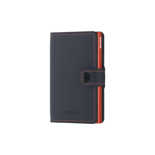 Miniwallet, matte nightblue/orange, Secrid