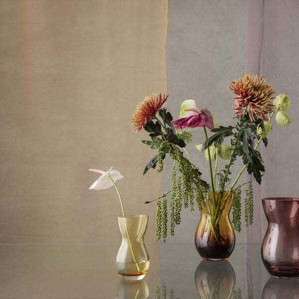 Calabas duo vas, burgundy/amber, Holmegaard