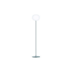 Glo-Ball F2 Floor Lamp, silver/opal, Flos