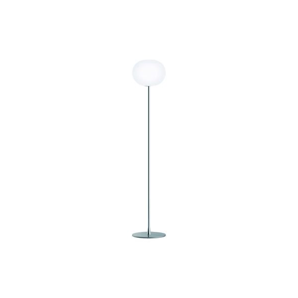 Glo-Ball F2 Floor Lamp, silver/opal, Flos