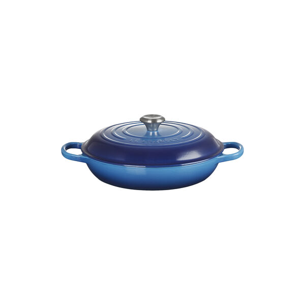 Signature gjutj&auml;rn buff&eacute;tgryta 30 cm, azure blue, Le Creuset