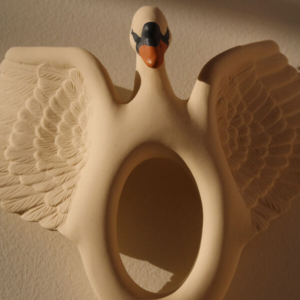 Bitring Svan, off white, Konges Sløjd