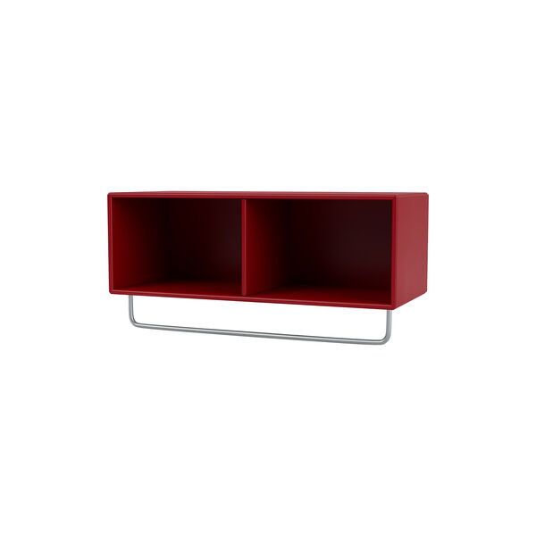 COAT Shelf with Clothes Rack, 165 beetroot, Montana Furniture