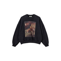PAROSSW OVERSIZE SWEATSHIRT, washed black, Sofie Schnoor