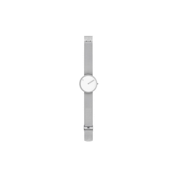 PICTO armbandsur, white/steel/matt steel, Picto