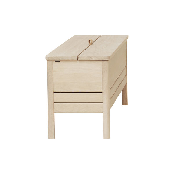 A Line Storage Bench, white oak, Form & Refine