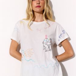 Mavis T-shirt, white, HUNK&Oslash;N