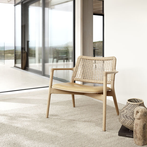 VIPP488 Cabin loungestol, ljus ek/sand, Vipp