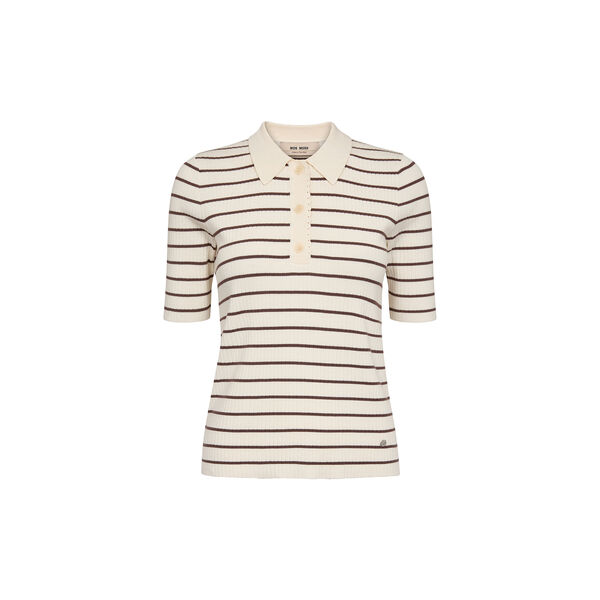 MMCaliz Stripe SS Knit, coffee quartz, MOS MOSH